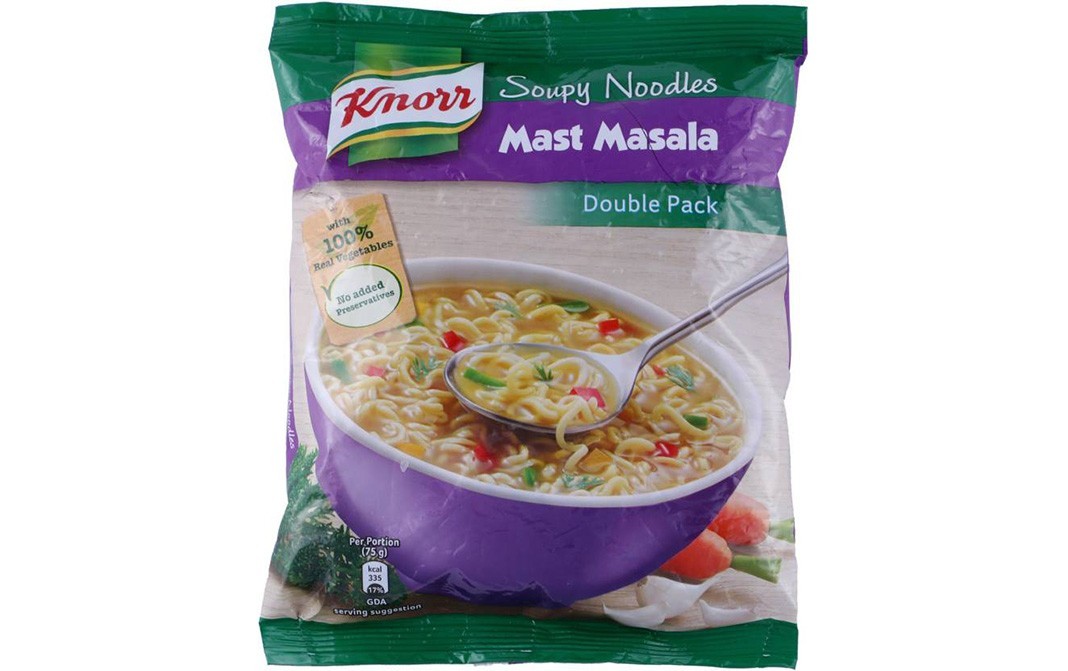 Knorr Mast Masala Soupy Noodles   Pack  150 grams